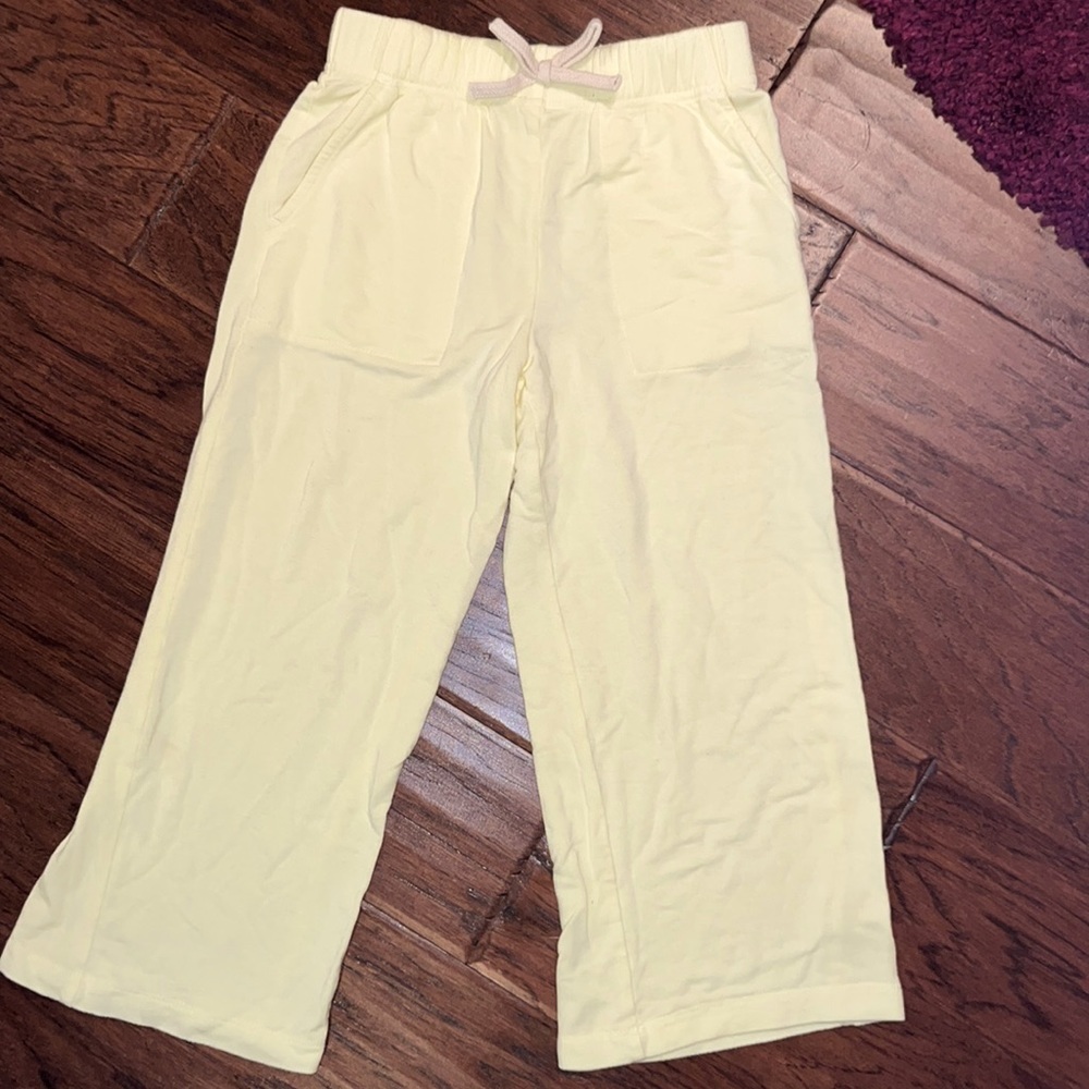 Copper Key light yellow loungewear long pants hand pockets girls youth Small​